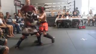 Ashton James Viltz vs. Henry Esquives @ Carlsbad Kickboxing Club 9/10/16 Round 2