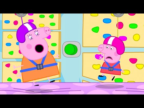 Mummy Pig SLIPS from the Climbing Wall 🤣 Peppa&George: Soft Play Race|Tales |Full Episodes 25 Mins