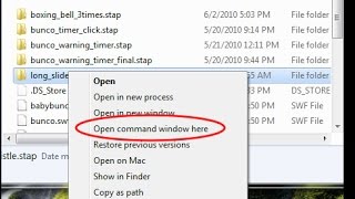 Open command window here option missing in windows 7