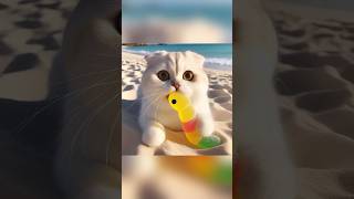 Download lagu kucing lucu makan gummy ulat warna warni #catcute #funny #shorts mp3