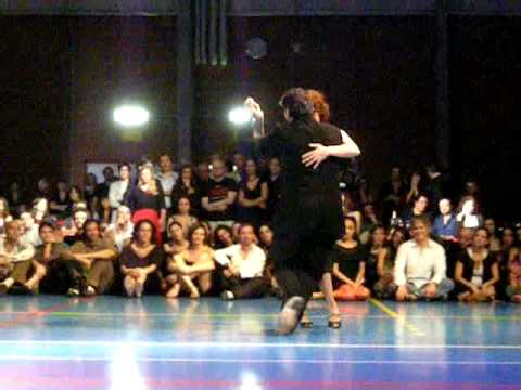  Corina de la Rosa  and  Julio Balmaceda  are  dancing  to  the  vals  "  Tu Vieja Ventana  "