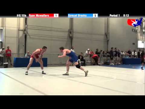 Ryan Mcwatters vs. Samuel Brooks at 2013 Junior Nationals - FILA - FS
