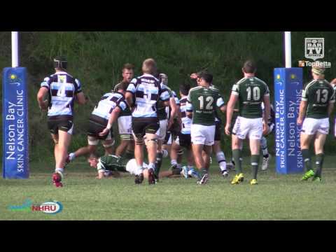 2016 NHRU Premier 1 Round 1 Highlights - Nelson Bay Gropers v Merewether Carlton