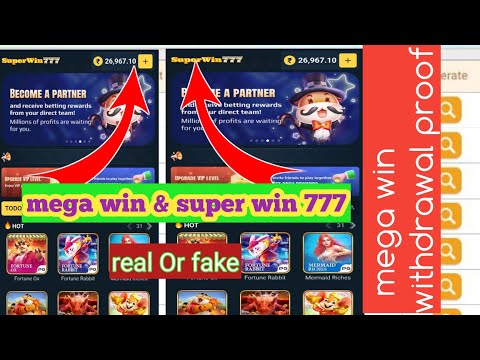 mega win real or fake, ! super win 777 real or fake ! #megawin, #supperwin777