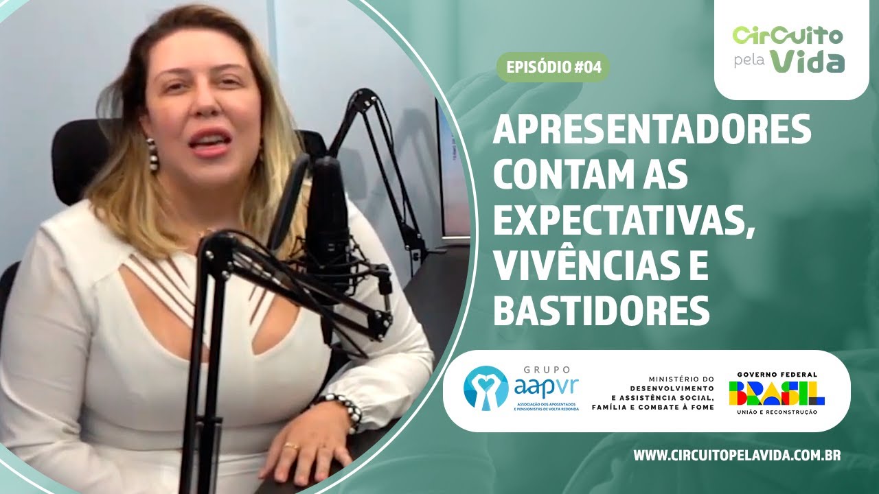 Apresentadores contam as expectativas, vivências e bastidores –Episódio#4–Podcast Circuito pela Vida