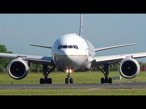 (4K) 25 minutes of CLOSE-UP take offs from Dublin airport! 737MAX8, A330, 777, 757, etc