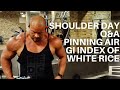 SHOULDER WORKOUT Q&A | PINNING AIR | GI INDEX OF RICE