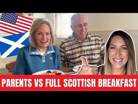 American Parents Try FULL SCOTTISH BREAKFAST for 1st time | Weekly Vlog