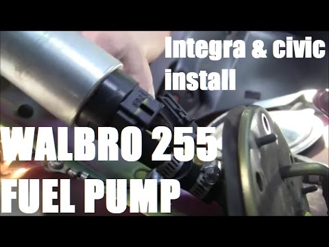 Walbro 255lph Fuel pump install (Acura Integra)