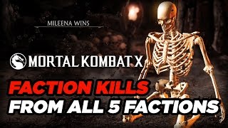 Faction Fatalities from All 5 Factions - Mortal Kombat X