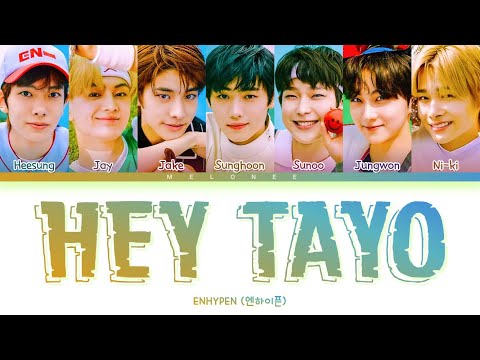 ENHYPEN X TAYO HEY TAYO Lyrics (엔하이픈 X 타요 헤이타요 가사) [Color Coded Lyrics Eng/Rom/Han/가사]