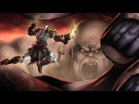 Kratos VS Cronos In God Of War 3...