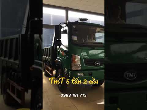 xe tải ben tmt 5 tấn 2 cầu lap