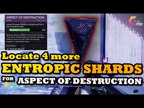Destyiny 2 - Aspect of Destruction - Find 4 more Entropic Shards on Europa [Ultrawide]