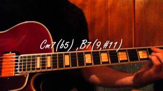 Jazz guitar chords - One Note Samba - (Chords)