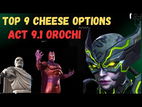 Top 9 Orochi CHEESE Counters |Act 9.1 Final boss| - Marvel Contest of Champions