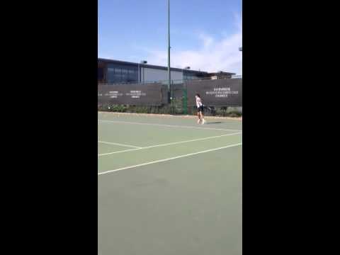 Luka and rob tennis lesson