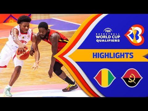 🇬🇳 GUI - 🇦🇴 ANG | Basketball Highlights - #FIBAWC 2023 Qualifiers