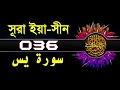 036 সূরা ইয়াসীন বাংলা অর্থসহ Surah Yasin With Bangla Tr