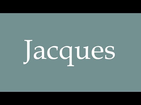 How to pronounce ''Jacques'' correctly in French