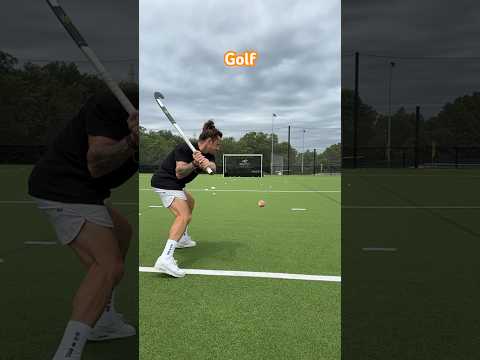 Basketball, Baseball & Golf all in one shot 💥 Field Hockey is a combo of all the sports #sports
