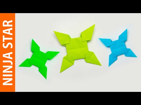 Origami Shuriken Origami Ninja Star Tutorial