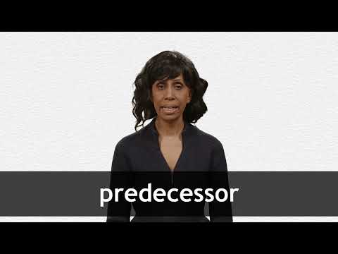 PREDECESSOR - Definition & Translations | Collins English Dictionary