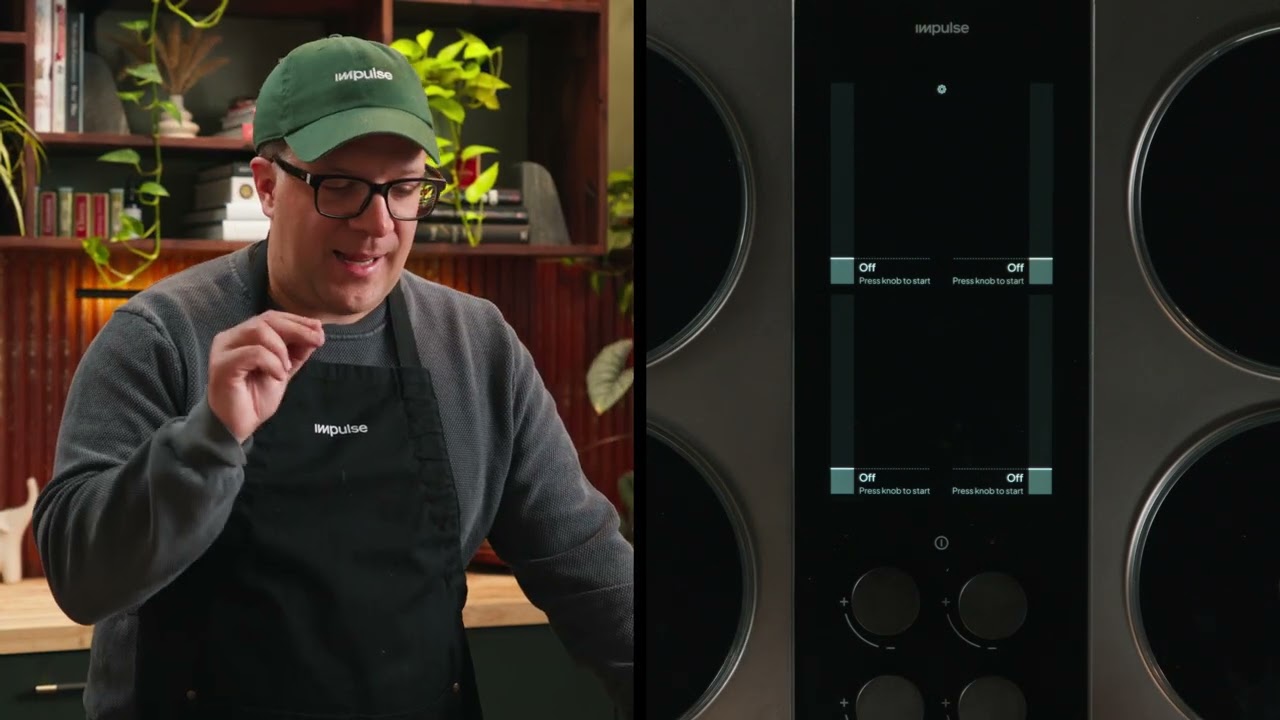 Impulse Cooktop Controls Overview