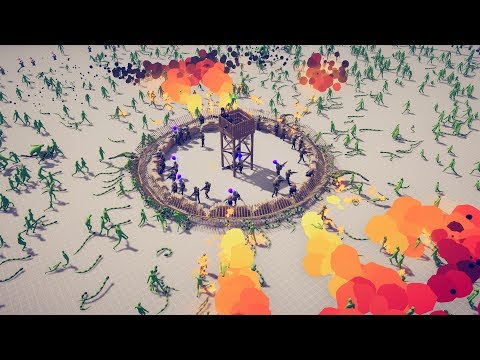 TOWER vs ZOMBIE INVASION - Totally Accurate Battle Simulator TABS