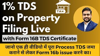 Form 26QB TDS Online | How to File Form 26QB TDS Return Online | 26QB Online Payment Process