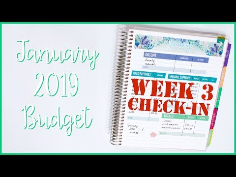 Week 3 Check In | Budget with Me - January 2019 Budget | Romina Vasquez Video