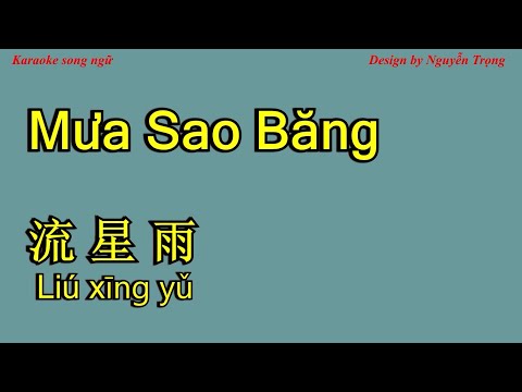 Karaoke - 流星雨 (伴奏) - Mưa sao băng - Liu xing yu - F4