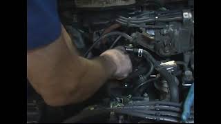 Connecting the Hose When Installing  a New Heater Core Hose