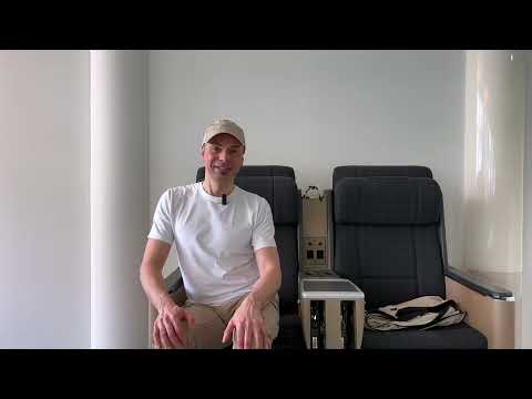 Rückenentspannung. Fitness Workout für im Flugzeug.