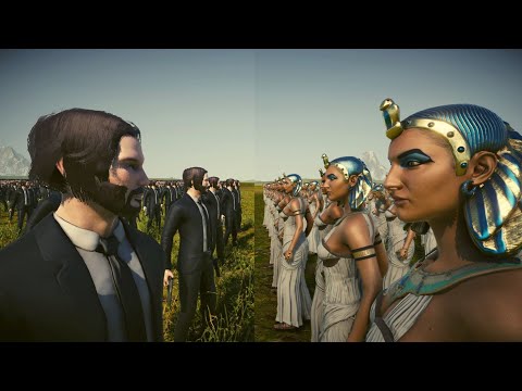 1 MILLION JOHN WICK vs 1 MILLION CLEOPATRA UEBS 2 Ultimate Epic Battle Simulator 2