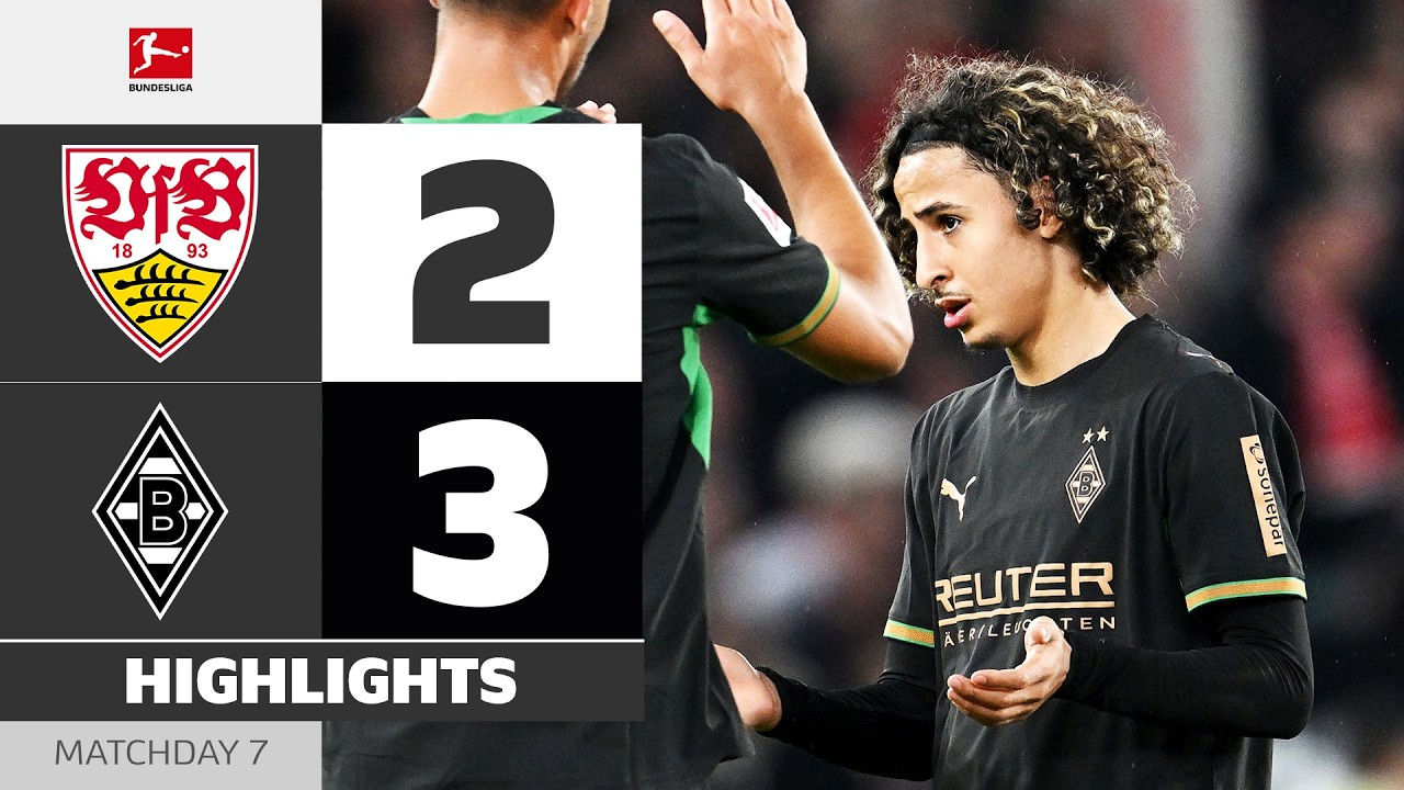 17-Year-Old Mohya SHINES | VFB STUTTGART - BORUSSIA M'GLADBACH | Highlights | MD 7 – Bundeliga 26/27