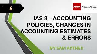 ACCA I Strategic Business Reporting (SBR) I IAS 8 