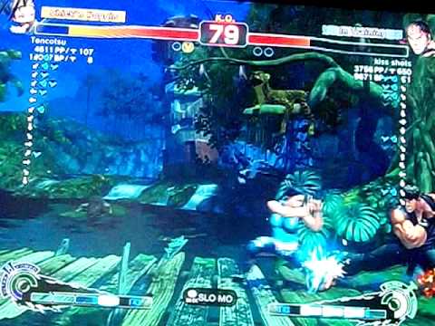 toncotsu (Ibuki #8) vs. kiss shots (Ryu #51) SSFIV AE JAPANESE RANK MATCH