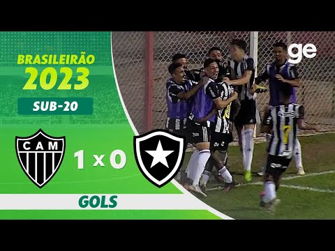 ATLÉTICO-MG 1 X 0 BOTAFOGO  | GOLS | BRASILEIRÃO SUB-20 2023 | ge.globo