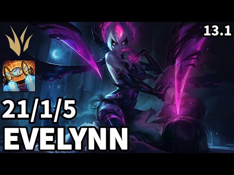 Evelynn Jungle vs Zac - EUW Master | Patch 13.1