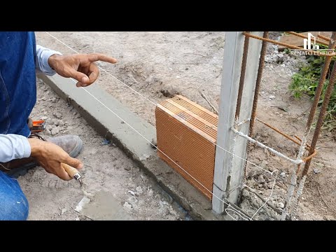 How to build a wall without having to use a plumb line all the time