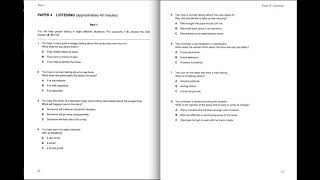 Listening B2, FCE 1, Test 1, Part 1