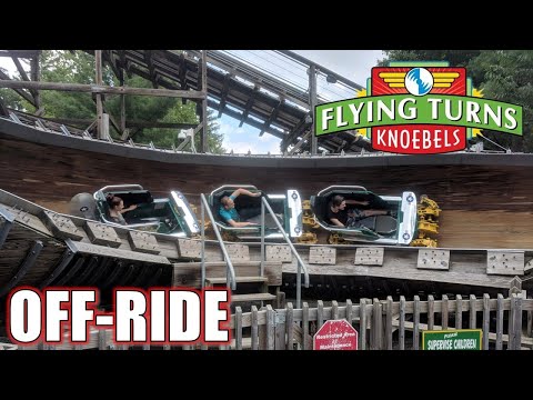 Off-ride footage of a Flying Turns train