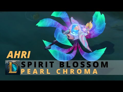 Spirit Blossom Ahri Pearl Chroma - League Of Legends