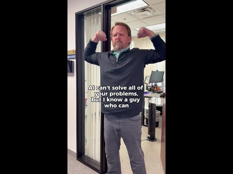 AI can't solve all of your problems, but I know a guy who can!