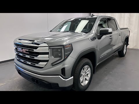 2023 GMC Sierra 1500 Crew Cab Short Box 4-Wheel Drive SLE in Gray for sale at Davis GMC Buick Lethbridge in Lethbridge, AB