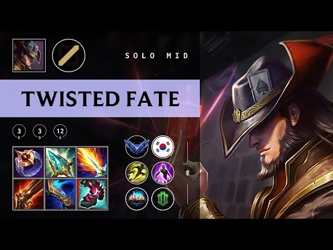 Twisted Fate Mid vs Qiyana - KR Diamond Patch 25.22