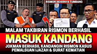 Download lagu AKHIRNYA JOKMAN BERHASIL MASUKIN RISMON KE PENJARA DI MALAM TAKBIRAN😱‼️ KASUS PEMALSUAN IJAZAH S2 S3 mp3