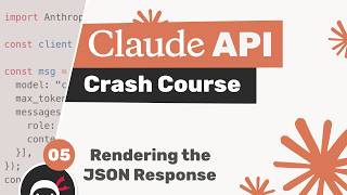 Claude API Crash Course #5 - Rendering the Response as HTML