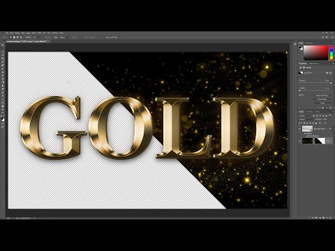 How to Create Gold Text in Photoshop 2024